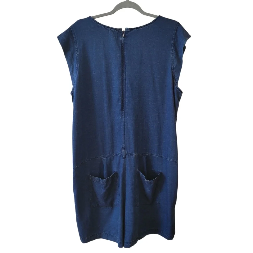 Gap Blue Sleeveless‎ Denim Jean Romper Size XL